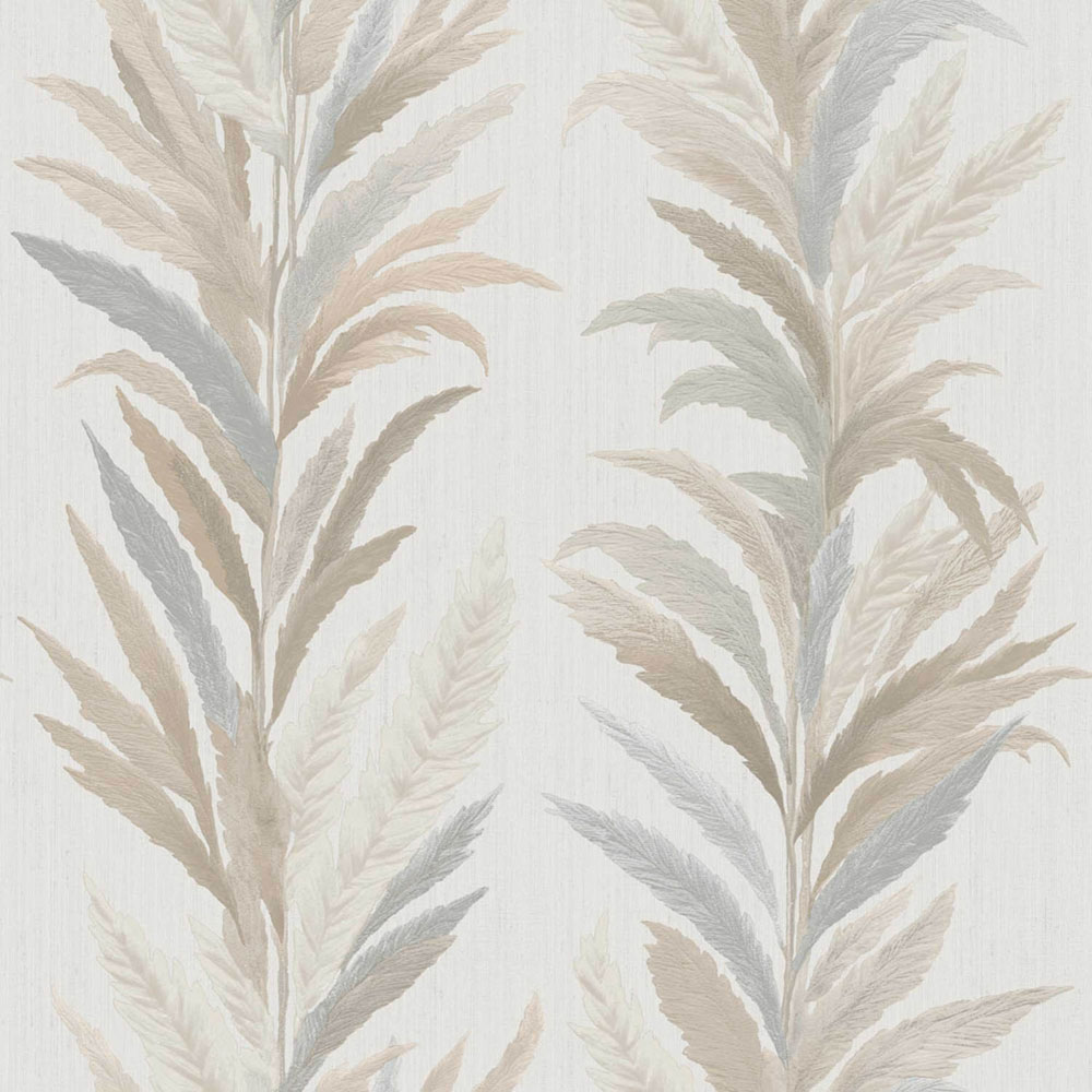 Tapéta, krém-szürke, levelek, 35903, Ornamenta, Parato by Cristiana Masi