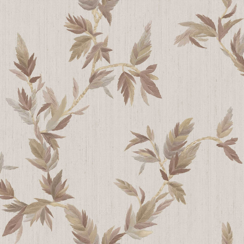 Tapéta, szürke-krém, levelek, 35918, Ornamenta, Parato by Cristiana Masi