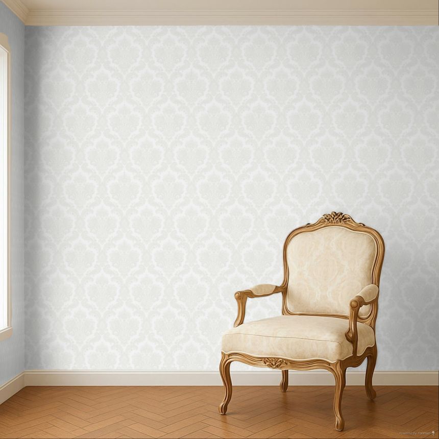 Tapéta, krémszínű, barokk, 35940, Ornamenta, Parato by Cristiana Masi