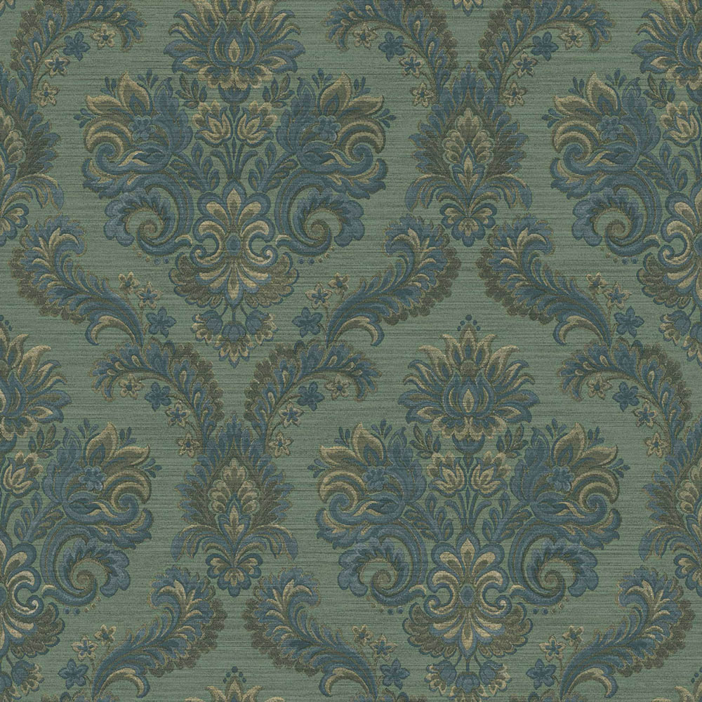 Tapéta, zöld, barokk, 35945, Ornamenta, Parato by Cristiana Masi