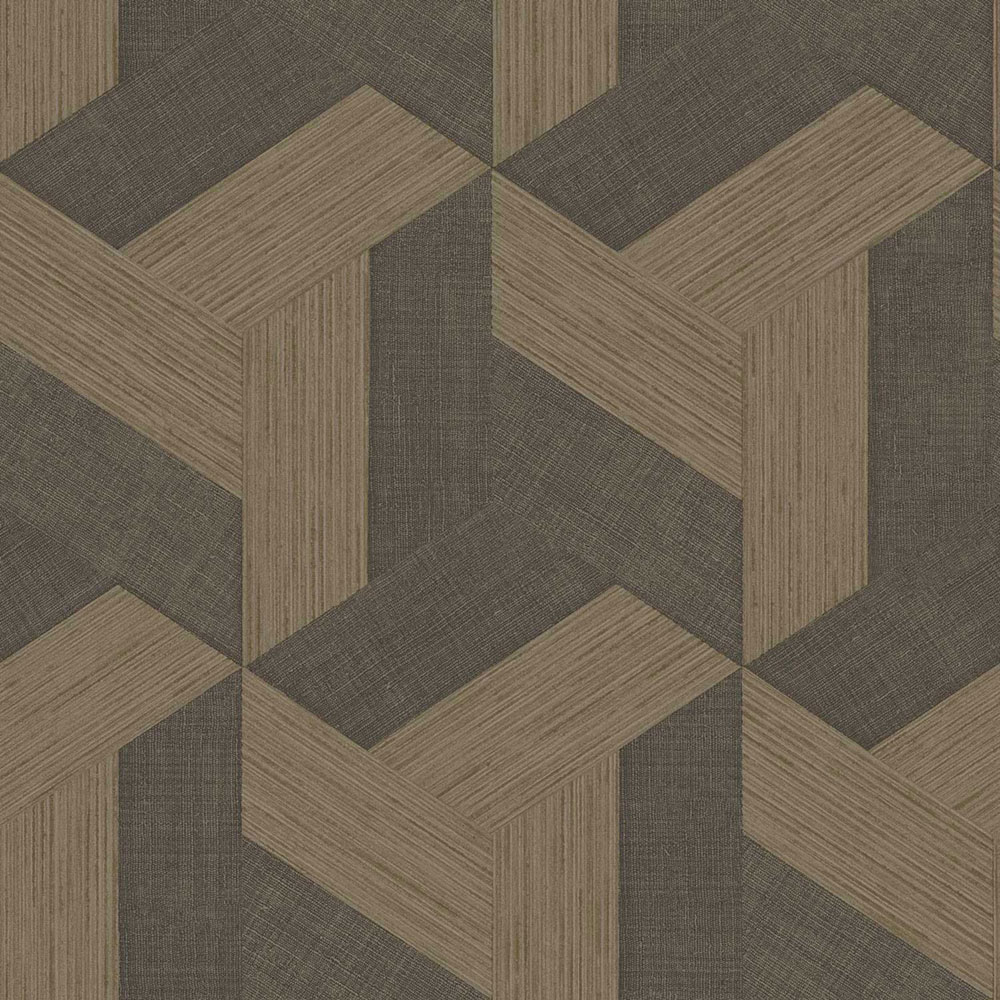 Vlies tapéta, geometrikus, barna, 27509, Sintesi, Cristiana Masi by Parato