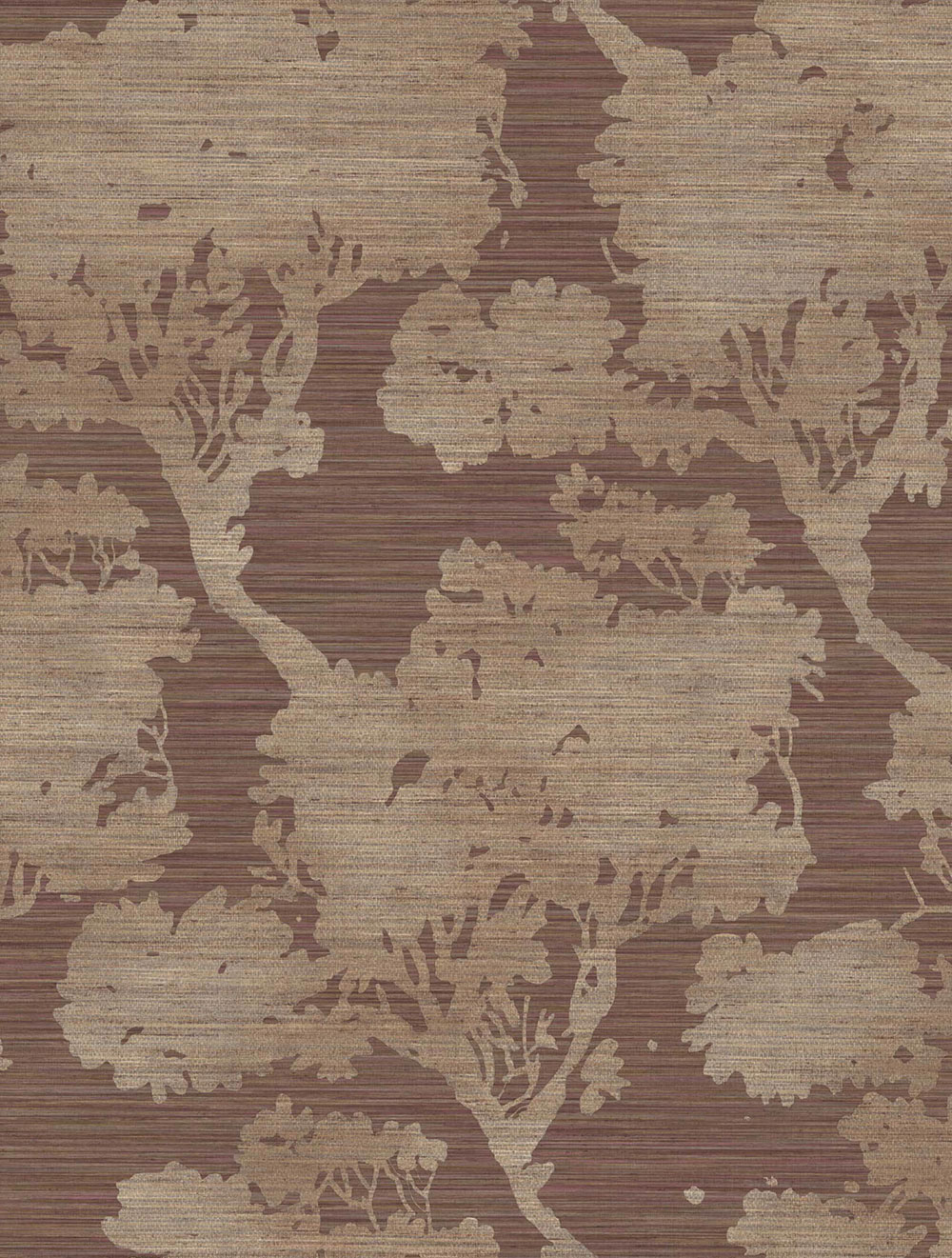 Tapéta, barna-lila, fák, 35958, Ornamenta, Parato by Cristiana Masi