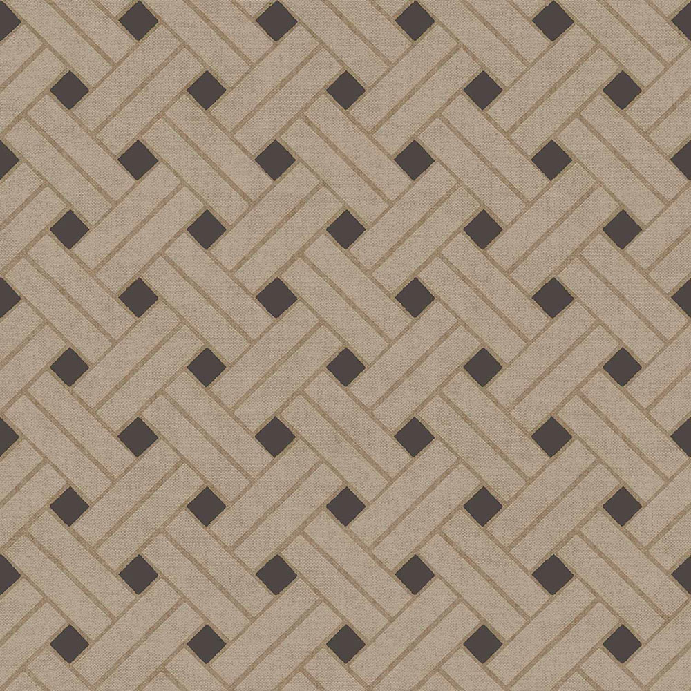 Geometrikus tapéta, barna-fekete, 32427, Vitalis, Parato by Cristiana Masi