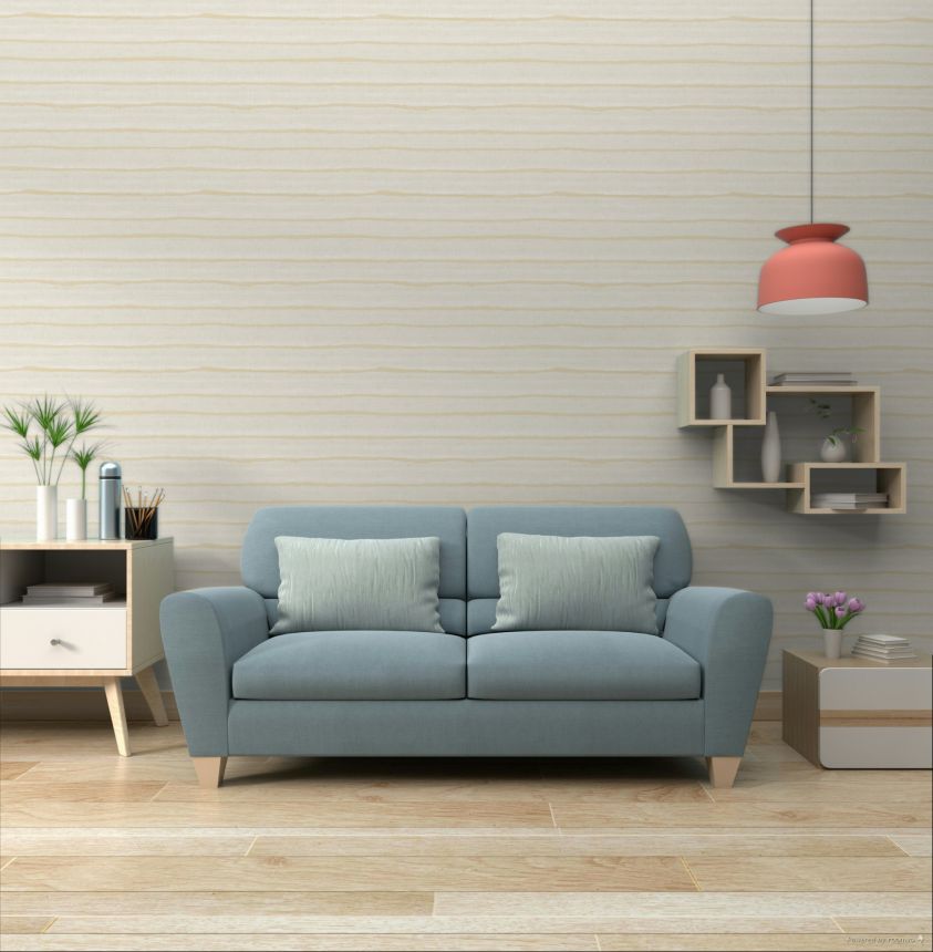 Tapéta, bézs, csíkok, 32431, Vitalis, Parato by Cristiana Masi