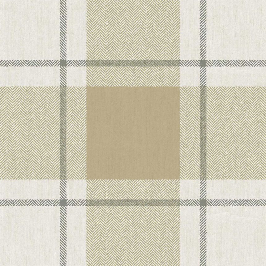 Tapéta, zöld-bézs, szövet hatás, 38405, Top Stripes, Parato by Cristiana Masi