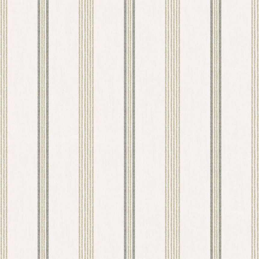 Tapéta, zöld, szövet hatás, csíkos, 38427, Top Stripes, Parato by Cristiana Masi