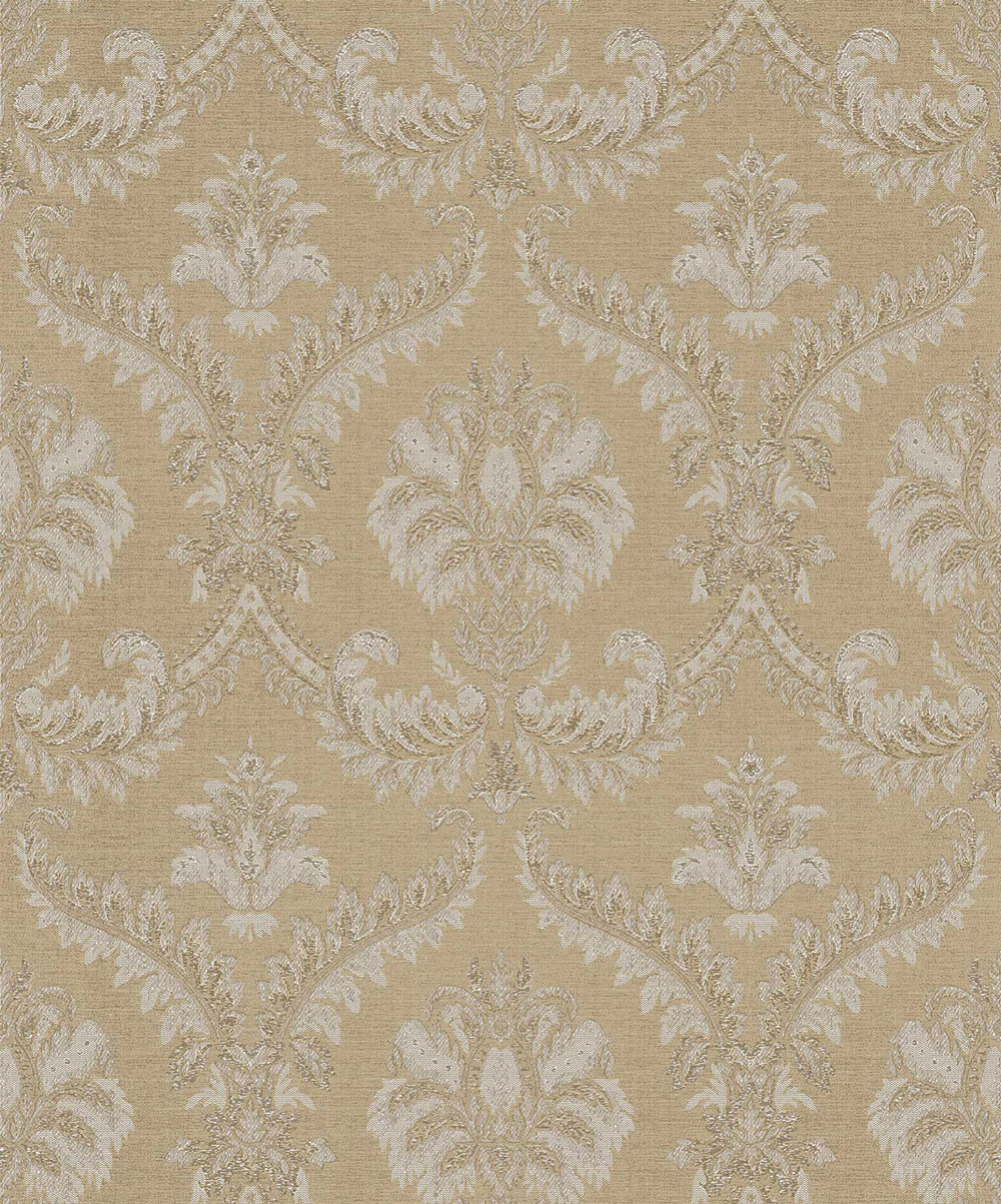Vlies tapéta, barna-bézs, barokk minta, 23603, The Best Classic & Elegant, Cristiana Masi by Parato