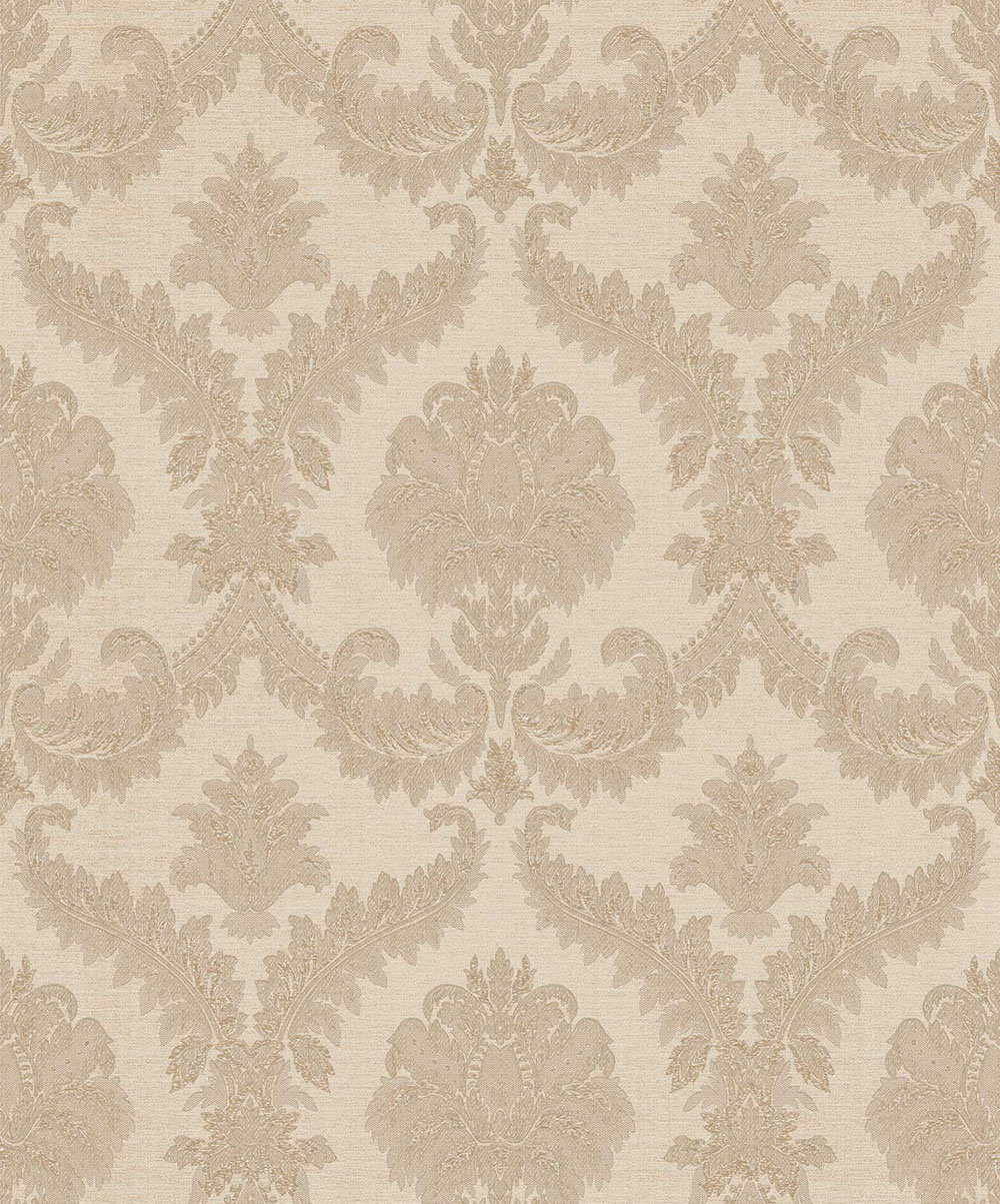 Vlies tapéta, barna, barokk minta, 25722, The Best Classic & Elegant, Cristiana Masi by Parato