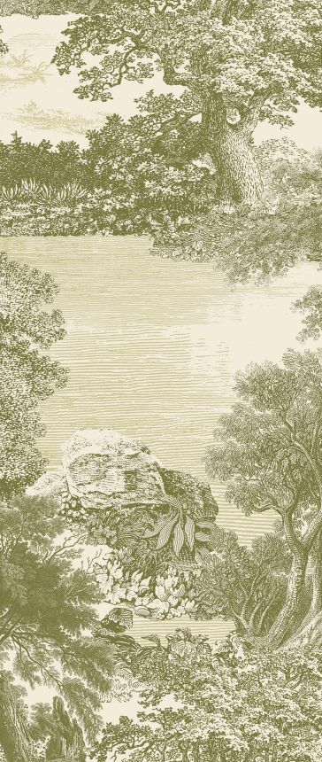 Posztertapéta, zöld, erdő, fák, DGSAL1031-300, Amazone, Masureel