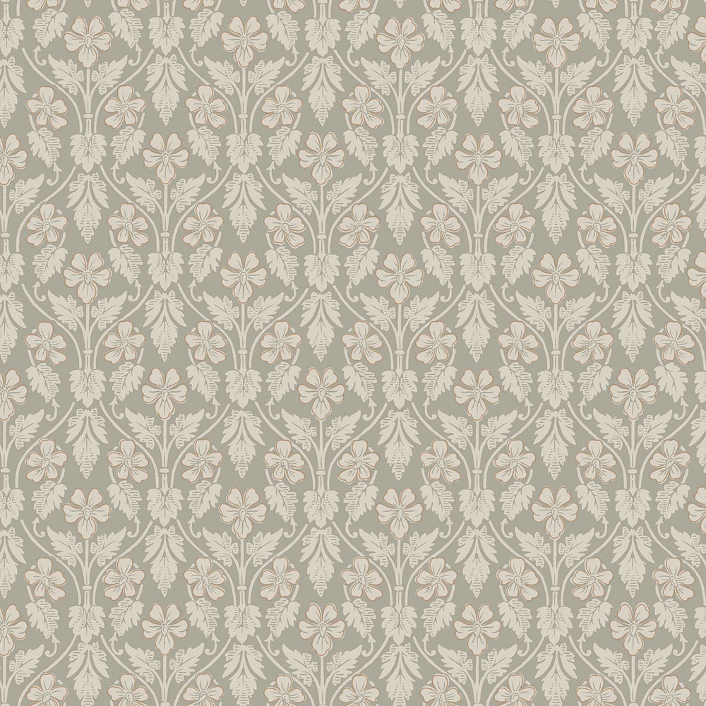 Szürke-zöld tapéta, virágok, 4586, Icons, Borastapeter