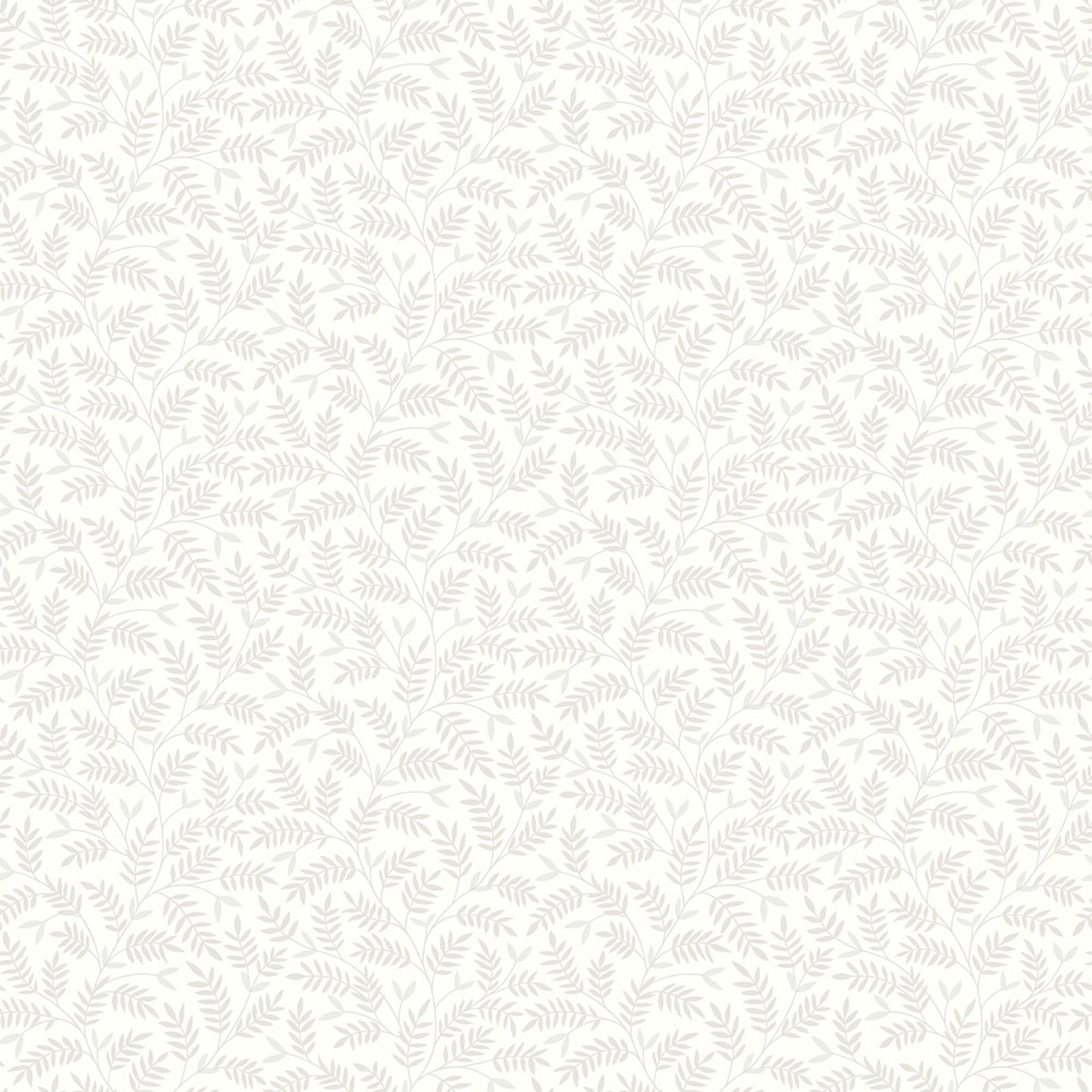 Tapéta, fehér-szürke, levelek, 38732, Borosan Hem, Boråstapeter