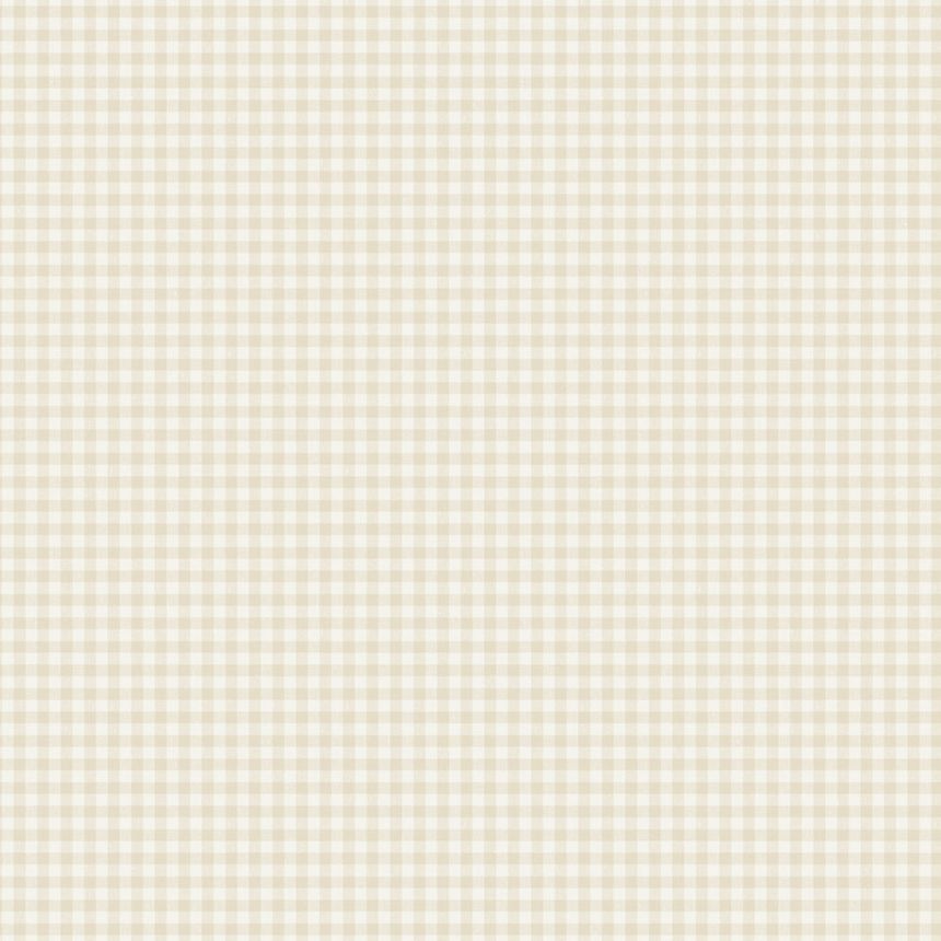 Tapéta falra, bézs-fehér, kockás, 7867, Newbie Wallpaper, Boråstapeter