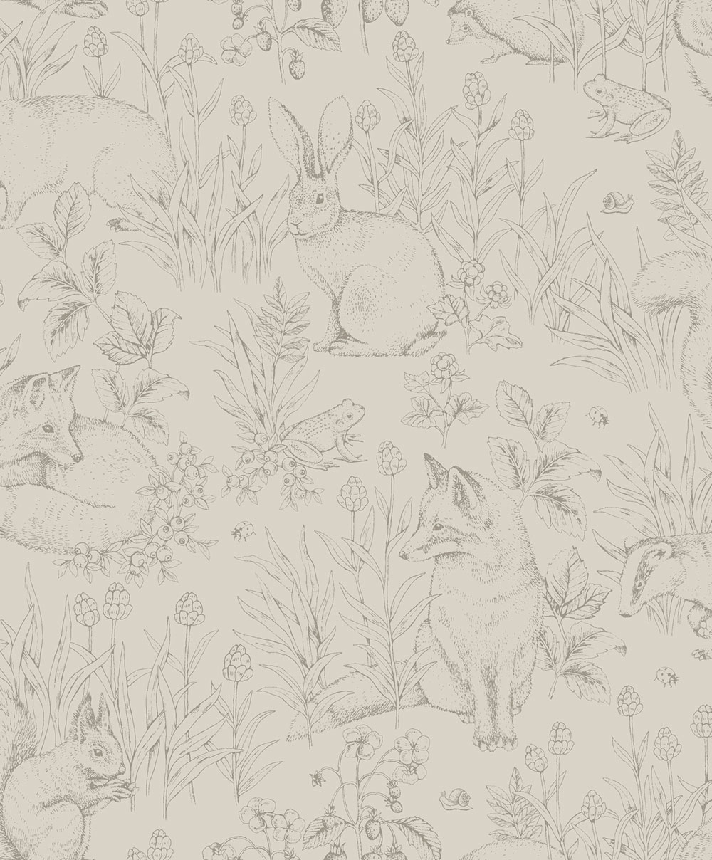 Tapéta falra, szürke-bézs, állatok, 6922, Newbie Wallpaper, Boråstapeter