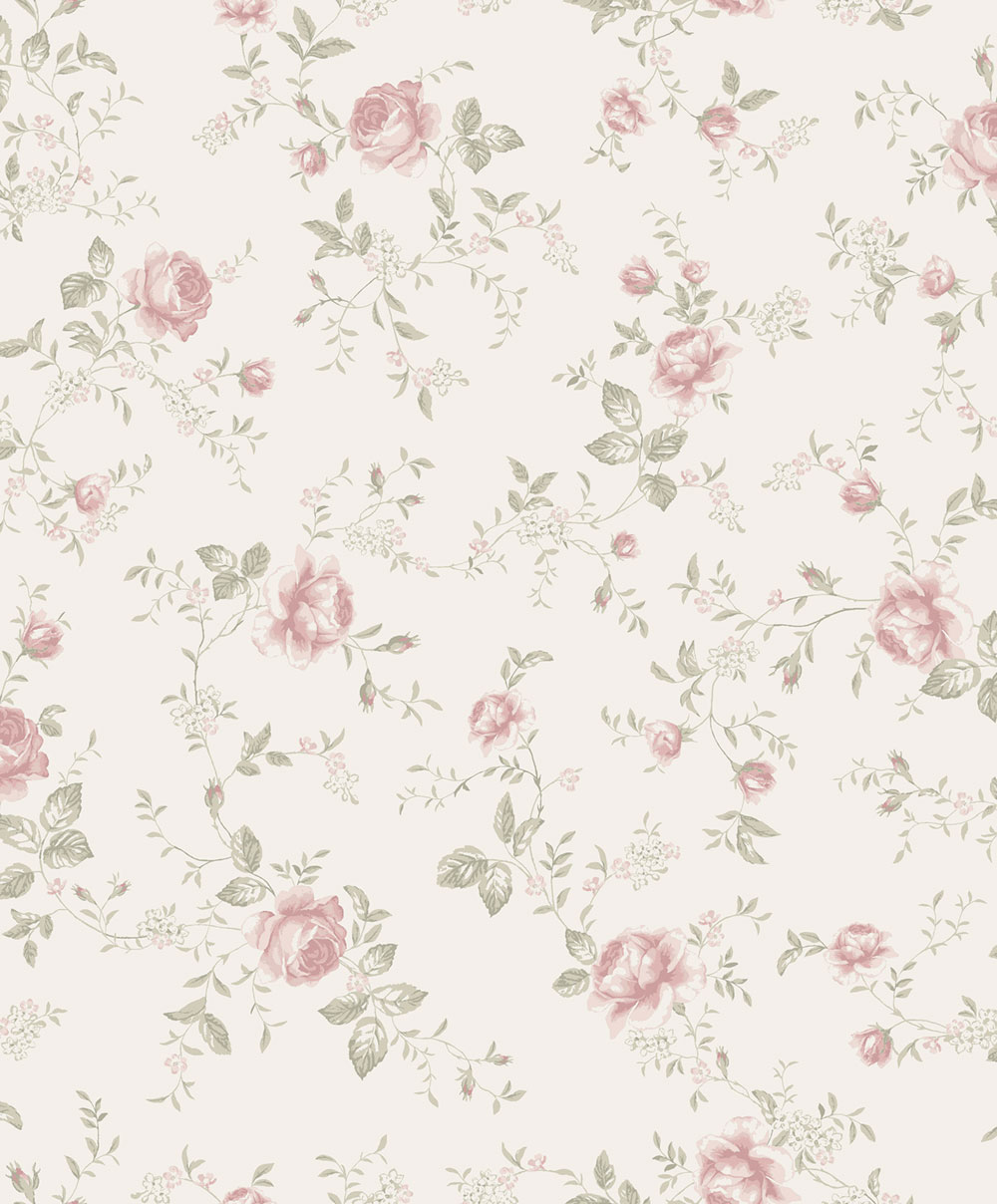 Tapéta falra, fehér, virágok, rózsák, 6928, Newbie Wallpaper, Boråstapeter