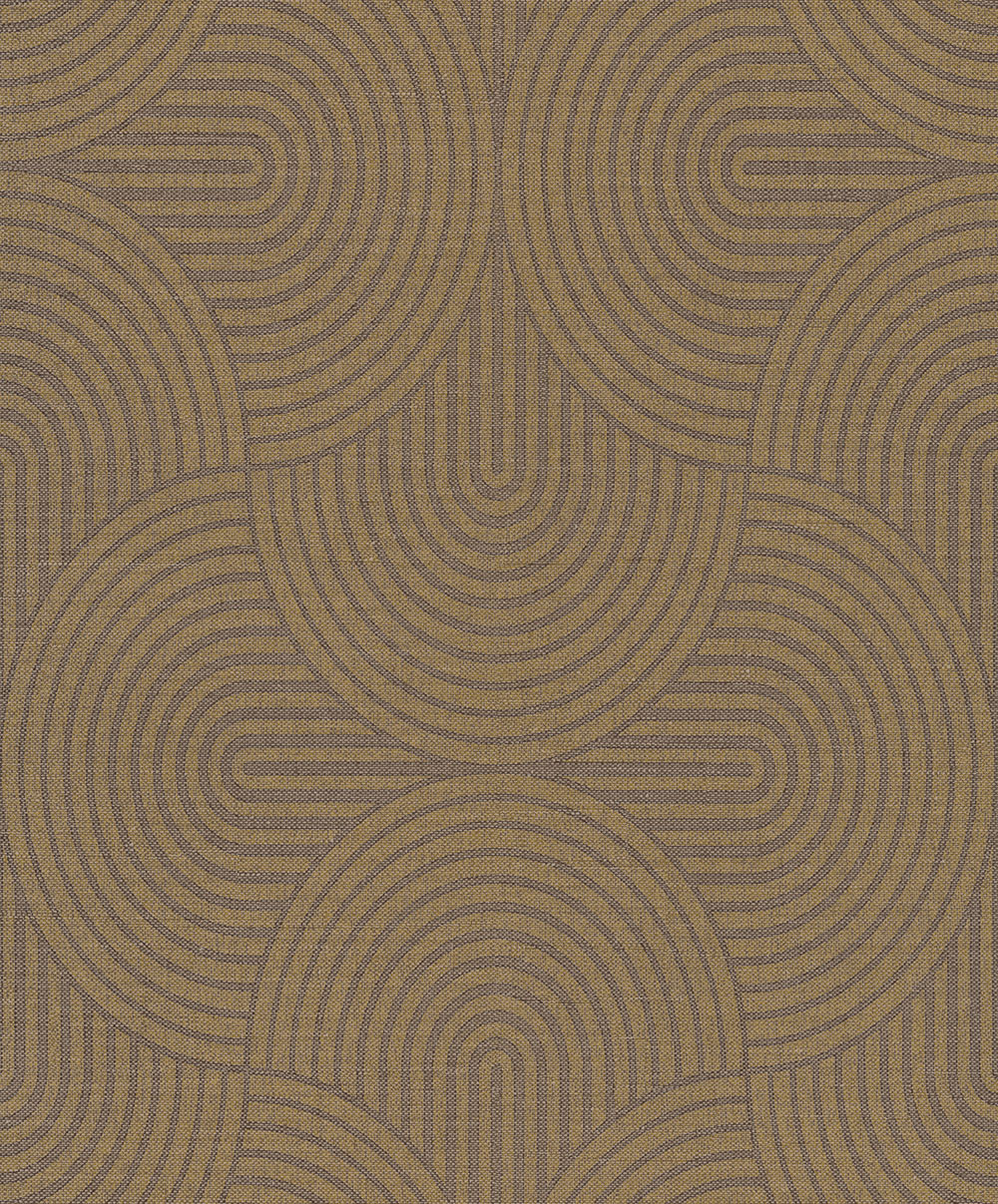 Tapéta, okker, grafikus, Art Deco, EAR605, The Texture Book, Masureel
