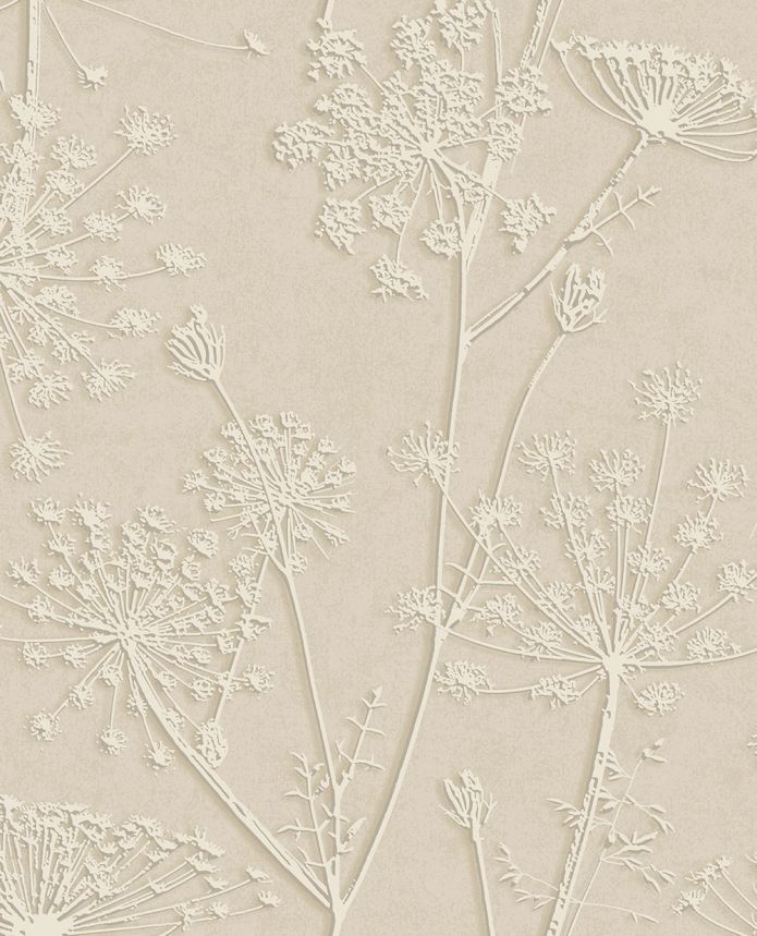 Tapéta, bézs, növények, füvek, 350512, Riviera Maison, Eijffinger