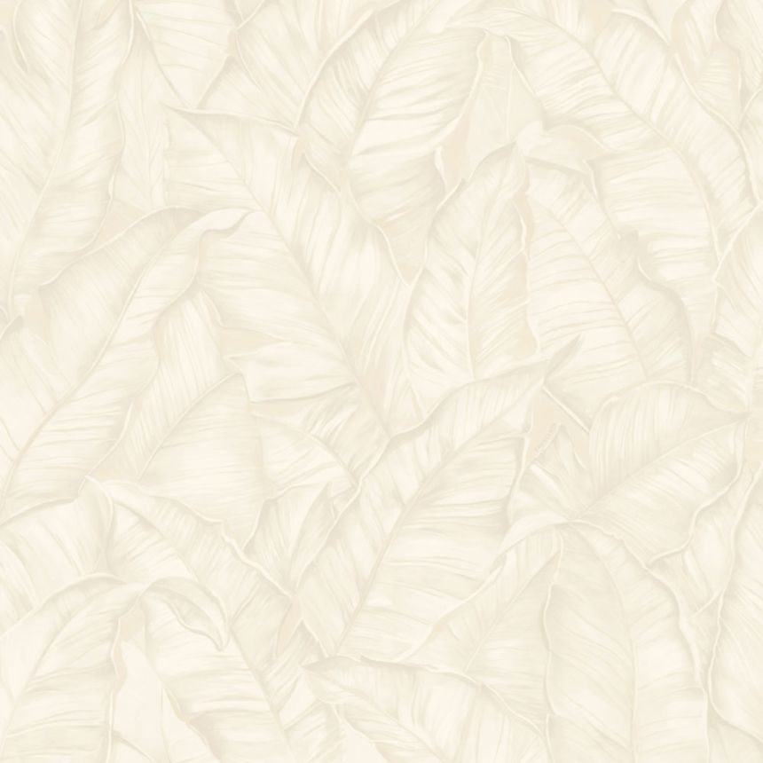 Luxus tapéta, fehér-krém, levelek, Z30308, Casa 8, Trussardi