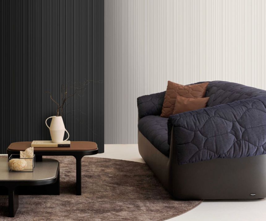 Luxus tapéta, krém, csíkos, Z30321, Casa 8, Trussardi