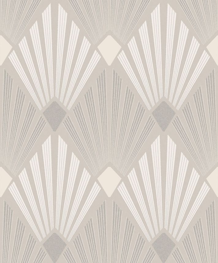 Tapéta, bézs, grafikus, Art Deco, HAV402, The Texture Book, Masureel