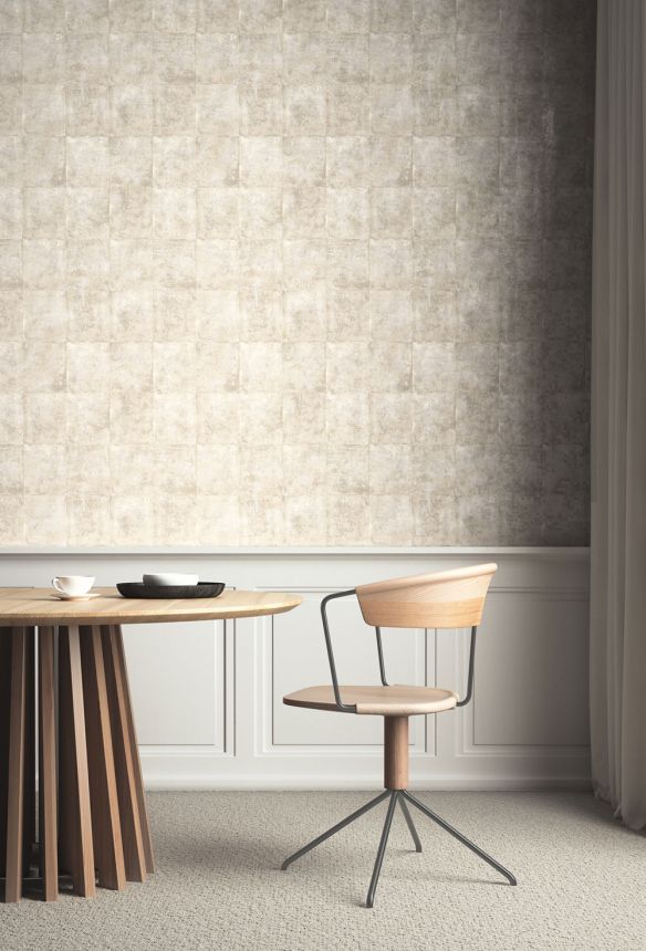 Tapéta, barna-fekete, beton, csempe, ORB402, The Texture Book, Masureel