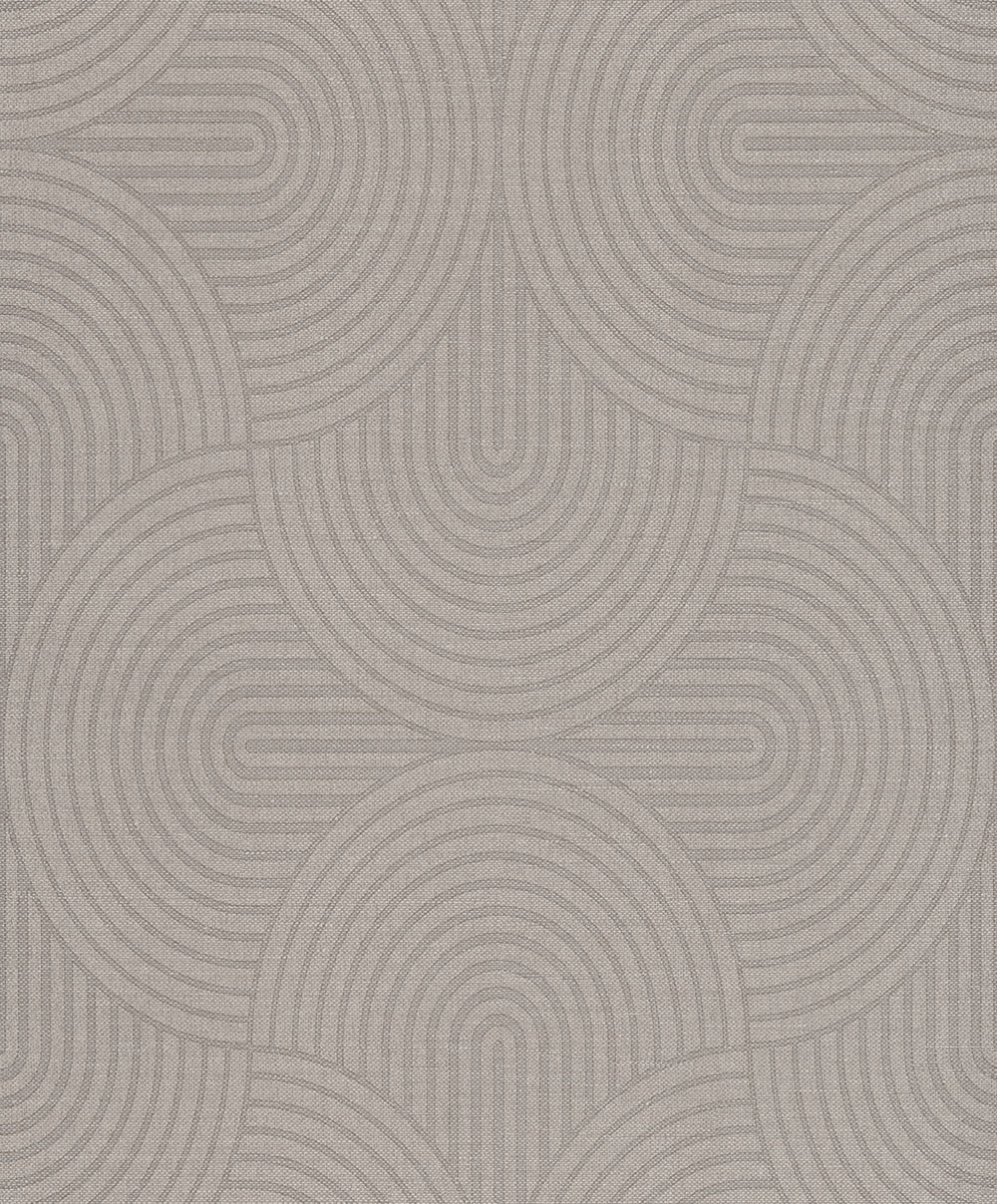 Tapéta, szürke-bézs, grafikus, Art Deco, EAR606, The Texture Book, Masureel