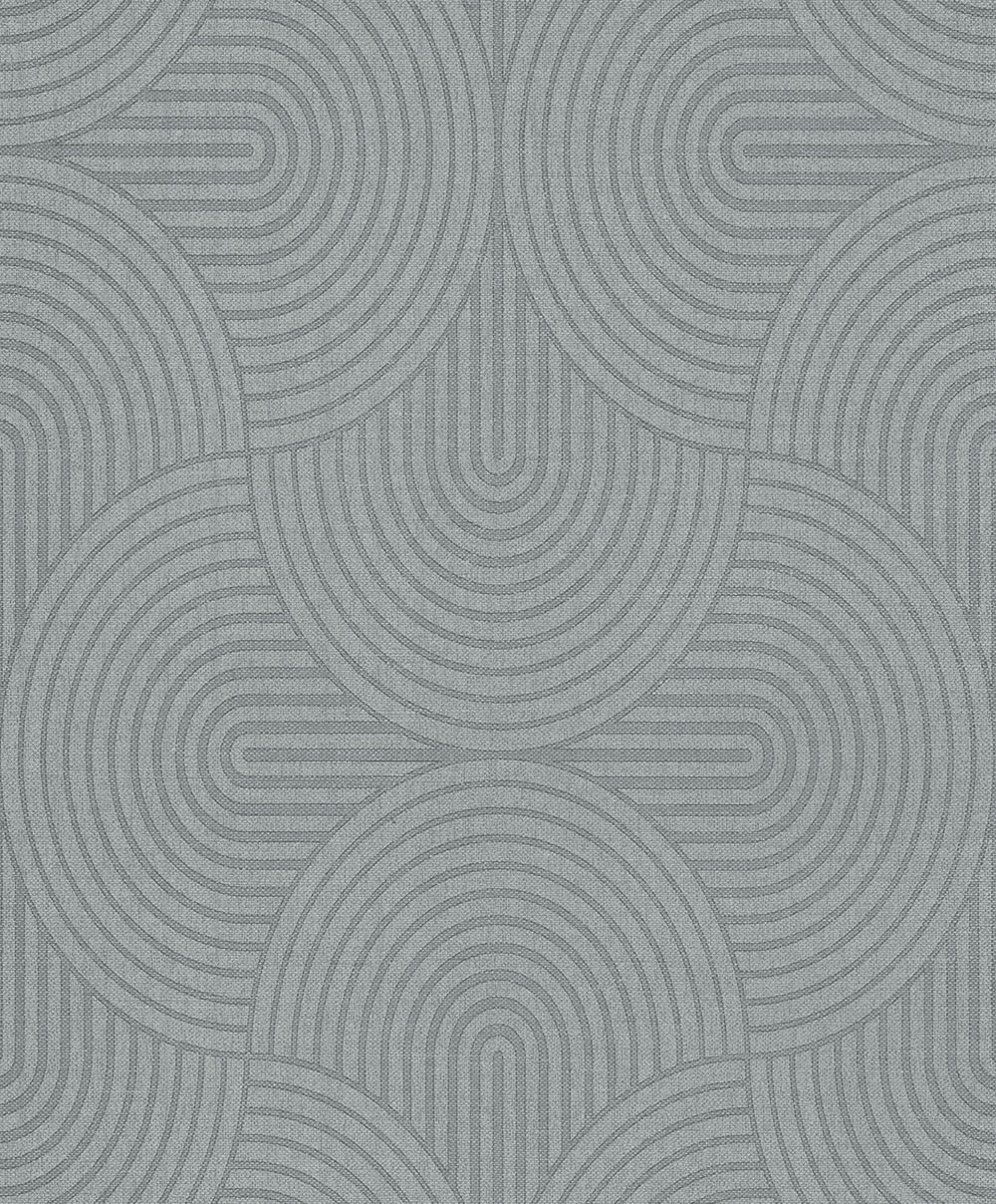 Tapéta, szürke-zöld, grafikus, Art Deco, EAR603, The Texture Book, Masureel