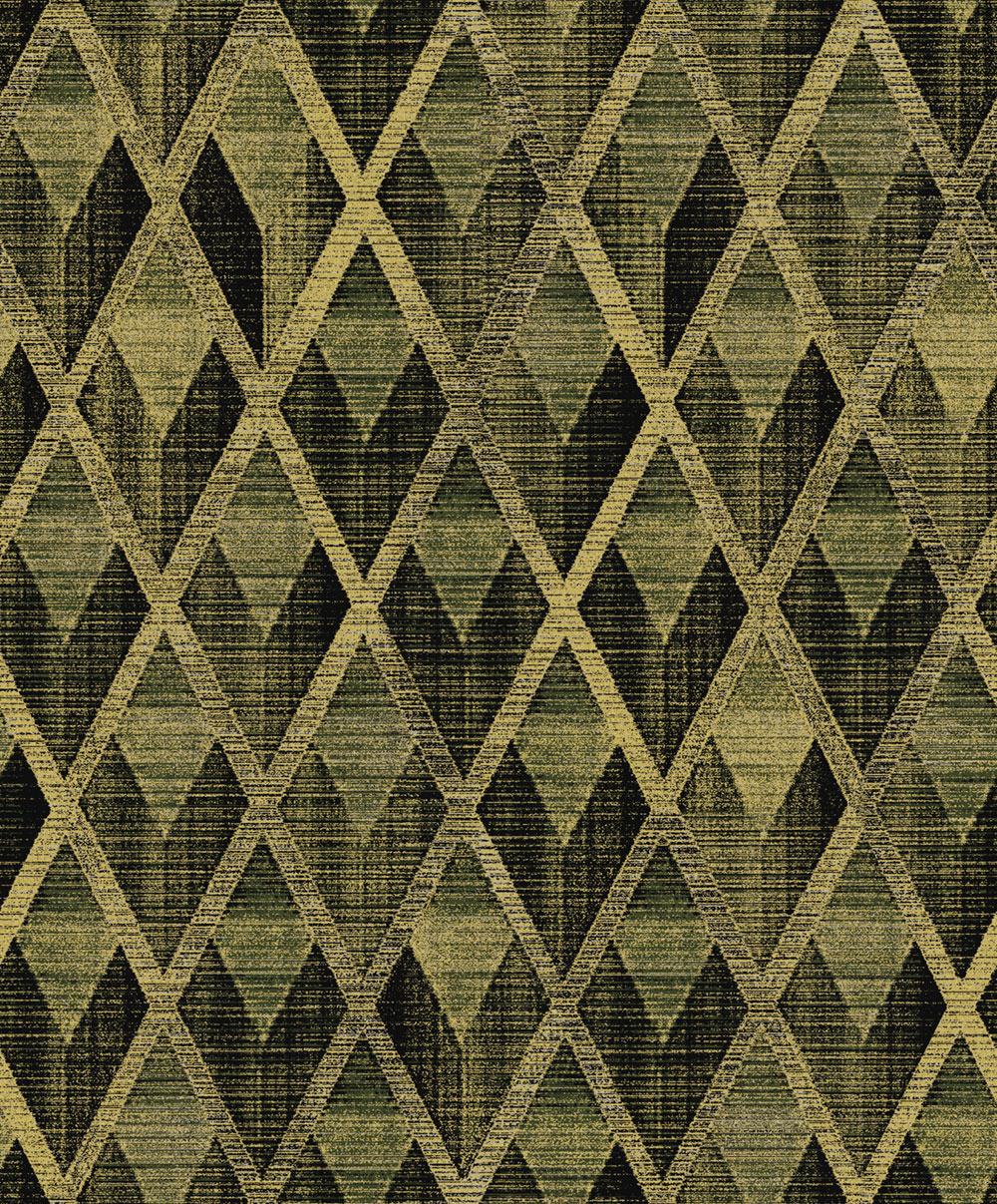 Tapéta, fekete-arany, geometrikus, CAB501, The Texture Book, Masureel