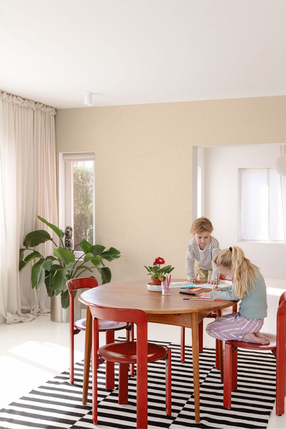 Tapéta, bézs-rózsaszín, szövet hatás, LD1018, Little Dreamers, Grandeco