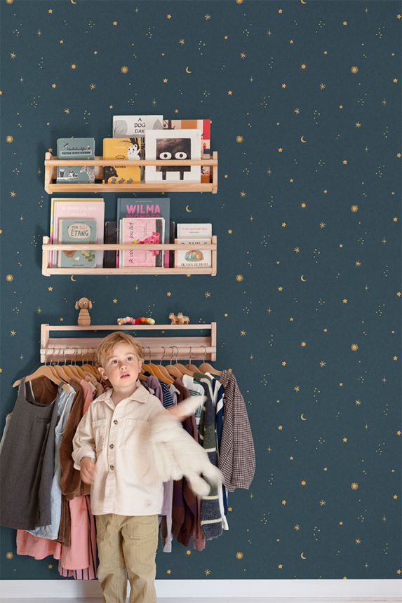Gyerektapéta, kék, égbolt, LD3615, Little Dreamers, Grandeco
