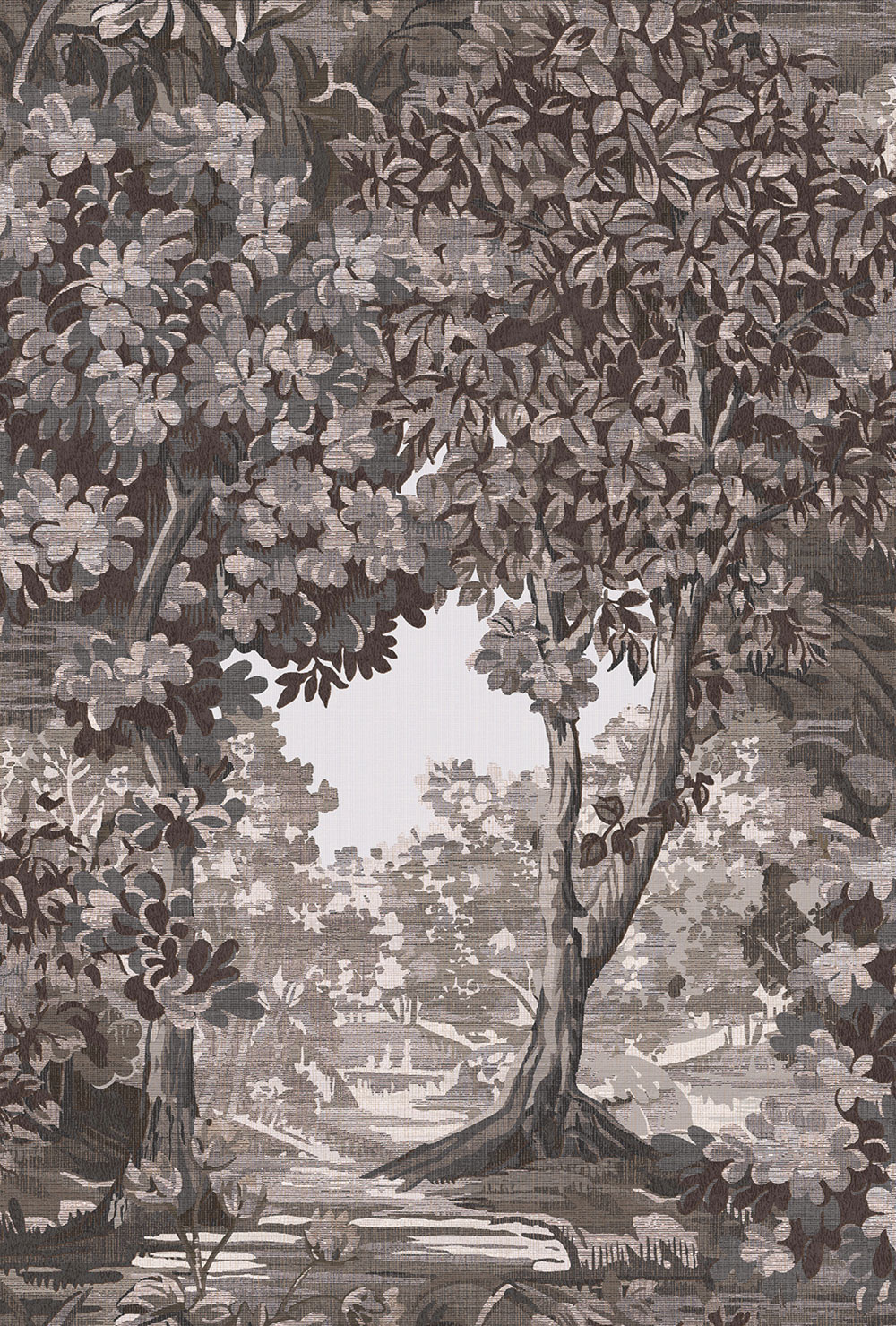 Tapéta, barna-szürke, fák, 127903, Arboretum, Graham Brown Premium