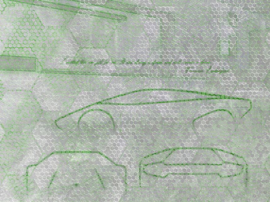 Luxus grafikus fototapéta Z90058, 330 x 300 cm, Automobili Lamborghini 2, Zambaiti Parati