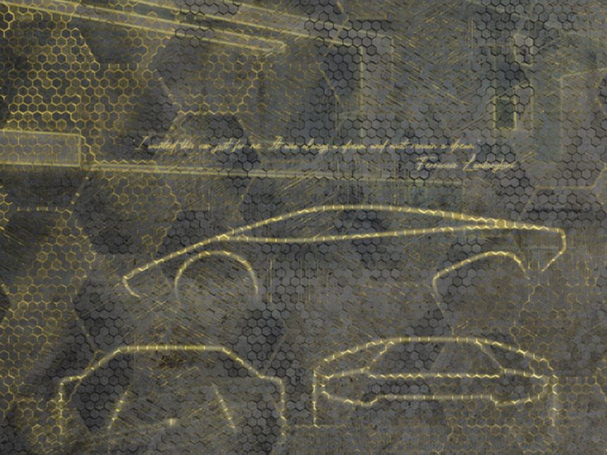 Luxus grafikus fototapéta Z90057, 330 x 300 cm, Automobili Lamborghini 2, Zambaiti Parati