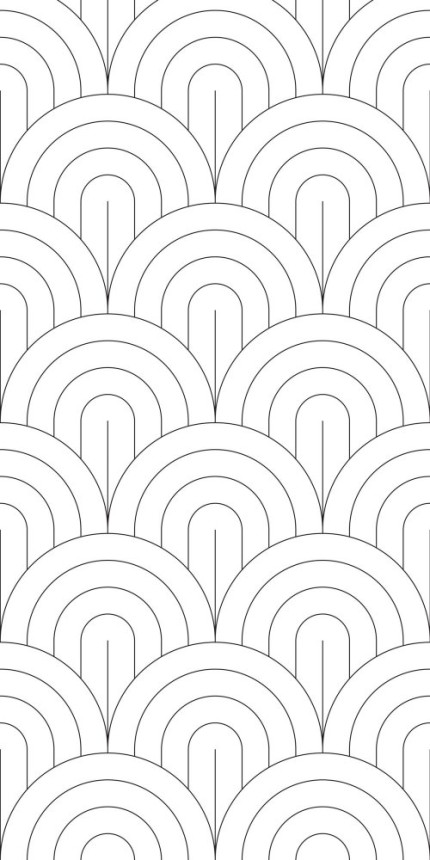 Vlies fotótapéta, fekete -fehér ívminta 158935, 150x300cm, Black & White, Esta