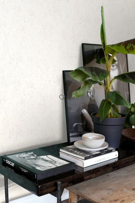 Gyöngyház vlies tapéta, vintage fém design 347610, Matières - Metal, Origin