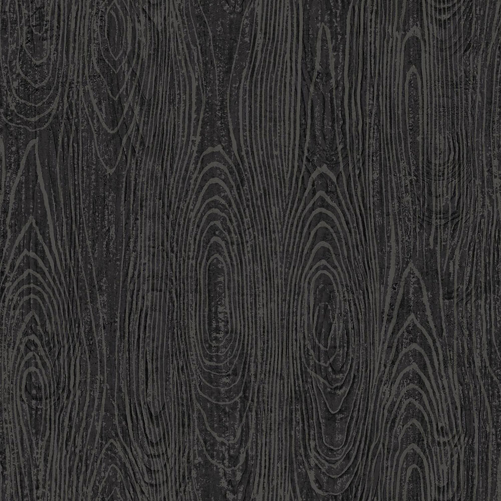 Fekete félfényes vlies tapéta famintás 347558, Matières - Wood, Origin