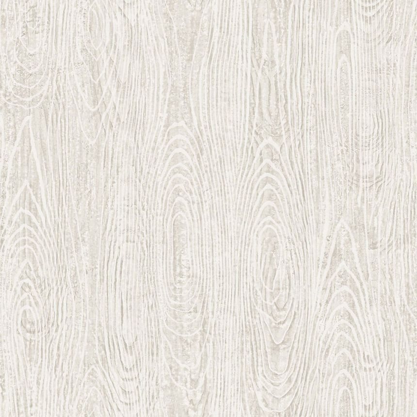 Fémes szürke-bézs vlies tapéta, fa hatású 347554, Matières - Wood, Origin