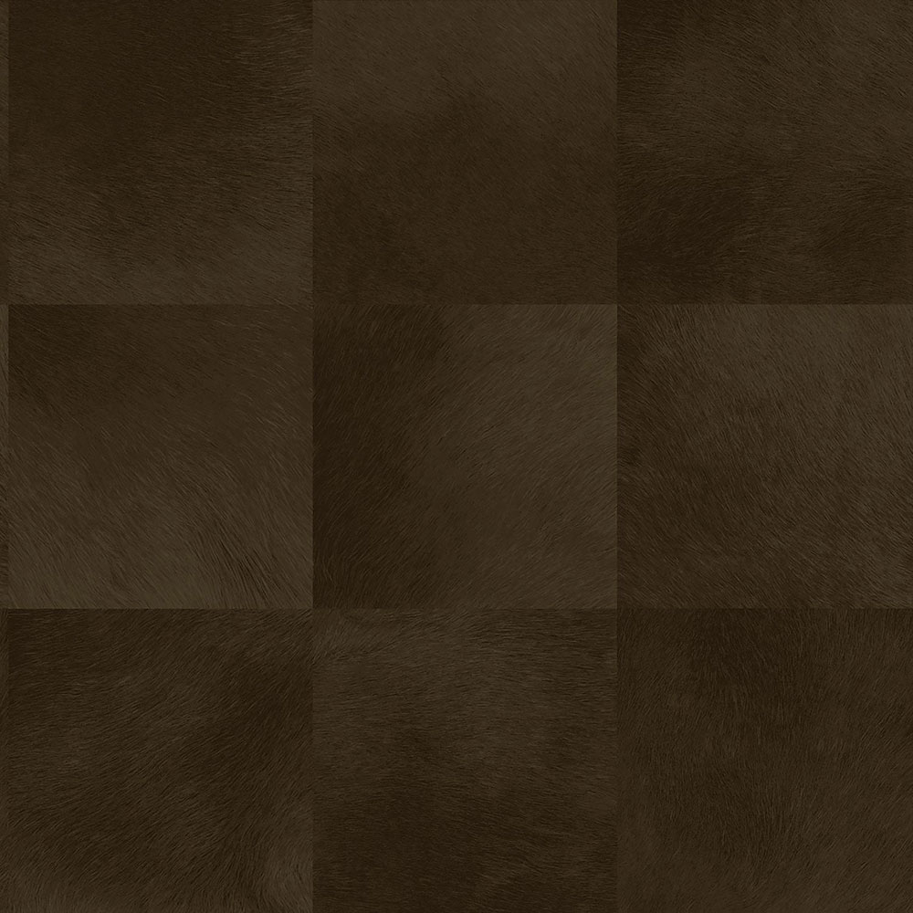 Vlies barna tapéta, négyzet alakú mintás szőrmeutánzat 347798, Luxury Skins, Origin