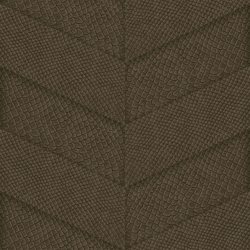 Vlies barna tapéta, parkettás bőrminta 347794, Luxury Skins, Origin