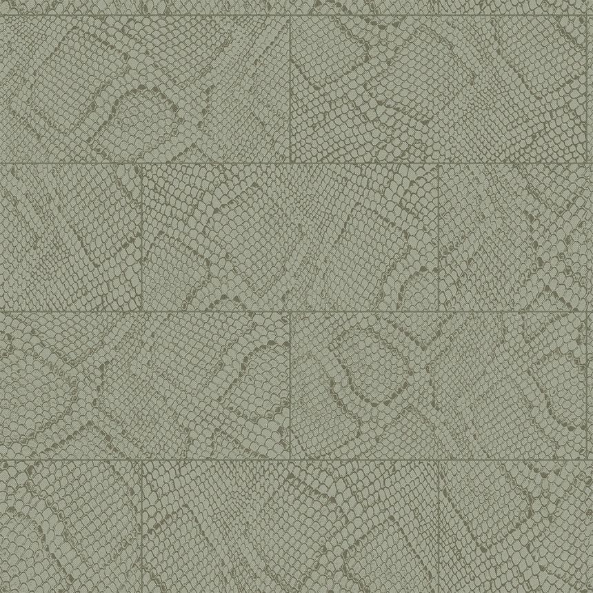 Kékeszöld lies tapéta, kígyóbőr mintás 347786, Luxury Skins, Origin