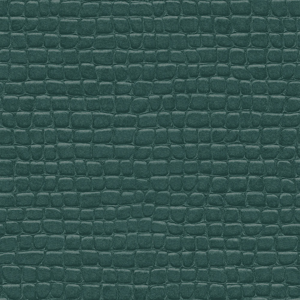 Vlies zöld tapéta, krokodilbőr utánzat 347780, Luxury Skins, Origin