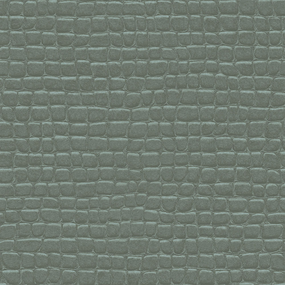 Szürke-zöld vlies tapéta, krokodilbőr utánzat 347778, Luxury Skins, Origin