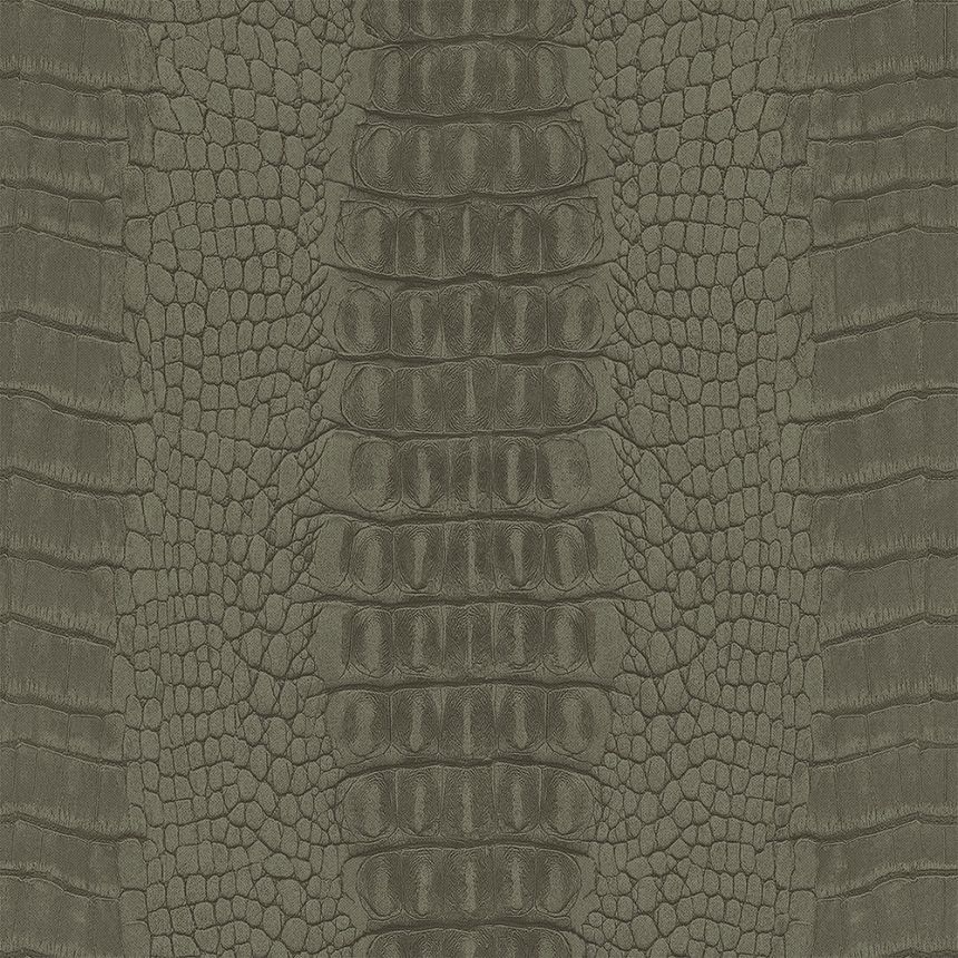 Khaki vlies tapéta, krokodilbőr utánzat 347774, Luxury Skins, Origin