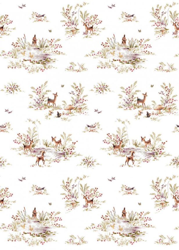 Vlies fali poszter Erdő, erdei állatok 159055, 200 x 279 cm, Forest Friends, Esta
