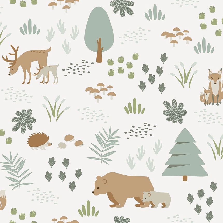 Vlies gyerek tapéta Állatok az erdőben 139247, Forest Friends, Esta