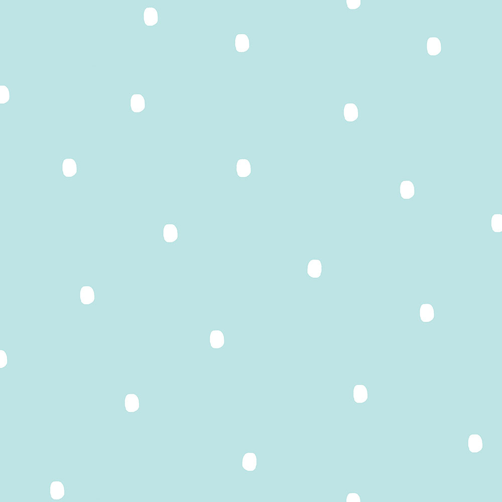 Türkiz papír tapéta pontokkal / foltokkal 460-1, Pippo, ICH Wallcoverings