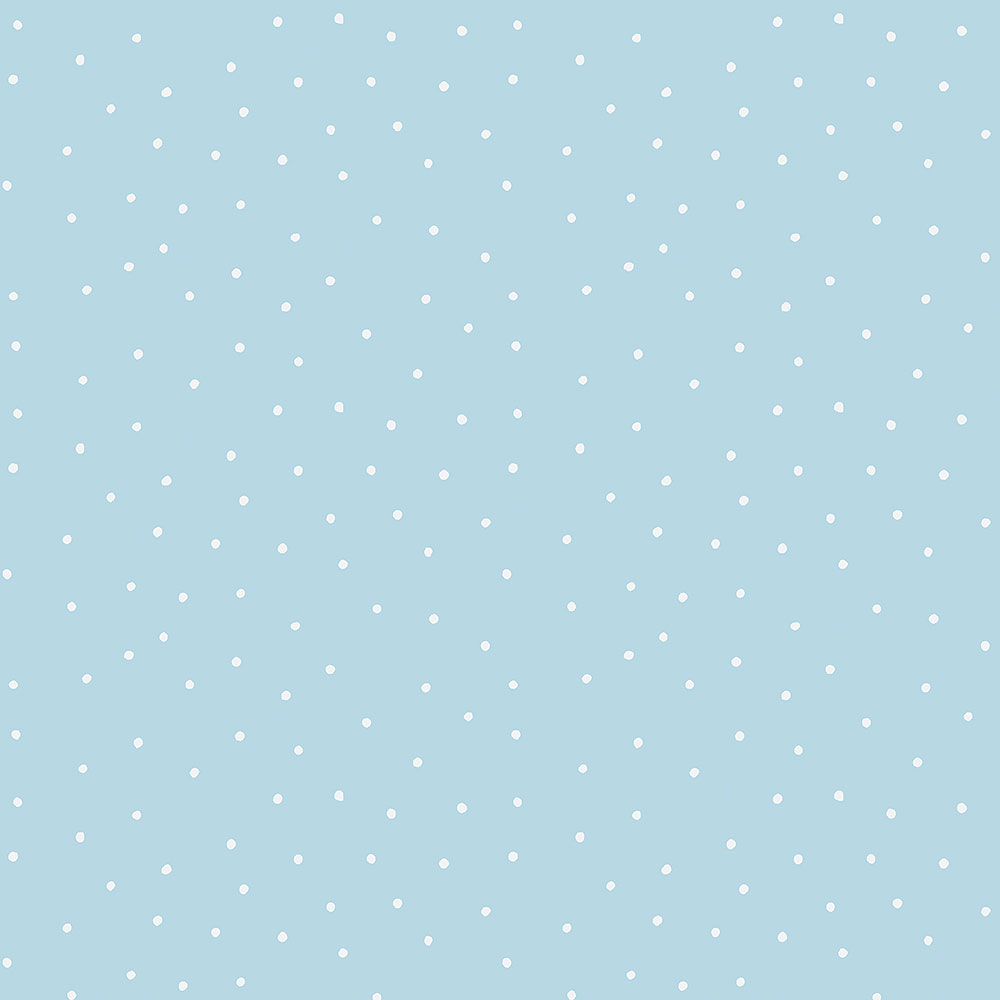 Kék papír tapéta pöttyökkel 459-1, Pippo, ICH Wallcoverings
