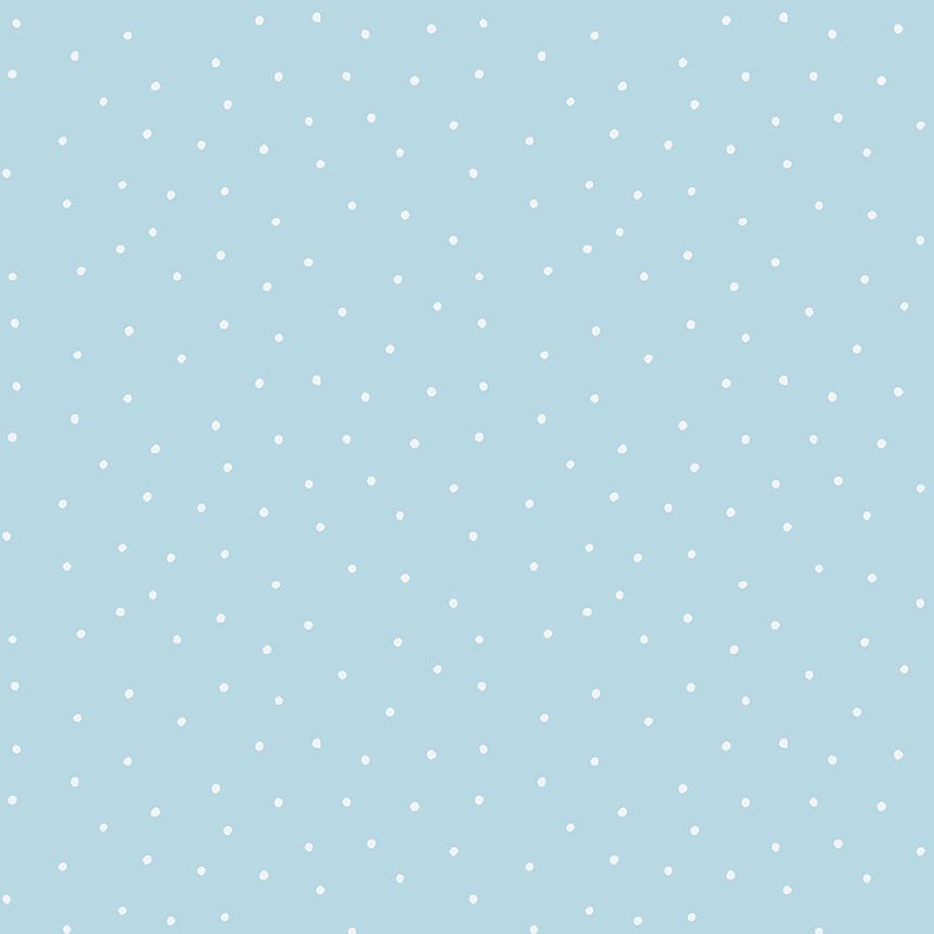 Kék papír tapéta pöttyökkel 459-1, Pippo, ICH Wallcoverings
