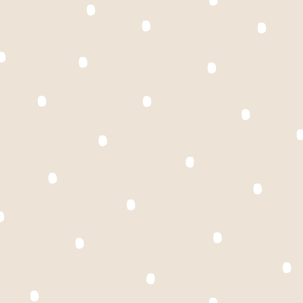 Bézs papír tapéta fehér pöttyökkel 3360-3, Oh lala, ICH Wallcoverings