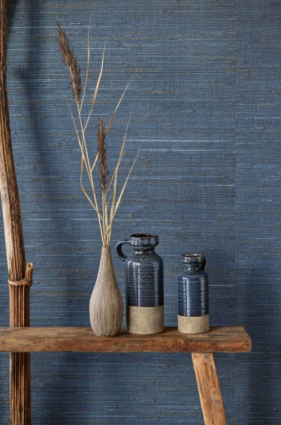 Kék természetes fali tapéta 303533, Natural Wallcoverings III, Eijffinger