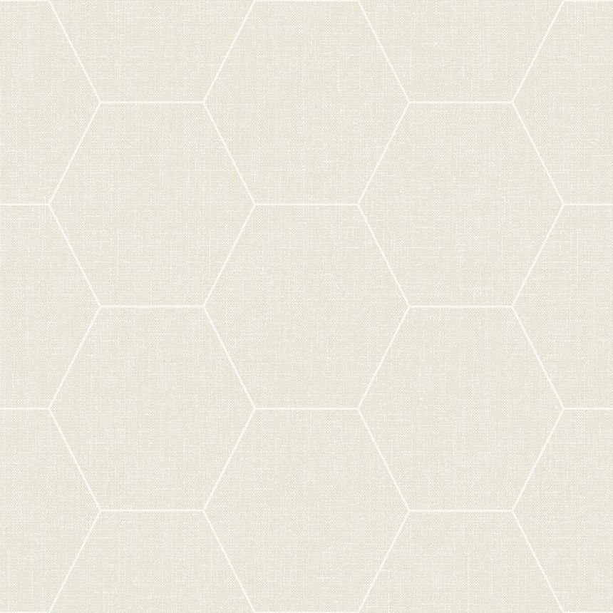 Geometrikus vlies tapéta, hatszögek 148749, Blush, Esta Home